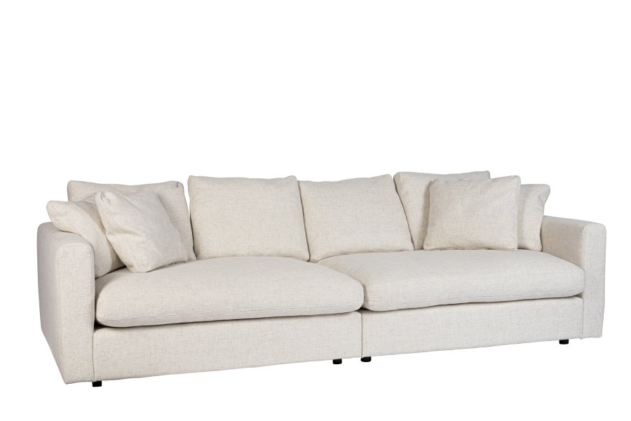 ZUIVER Sense 3-personers sofa - creme polyester og plast