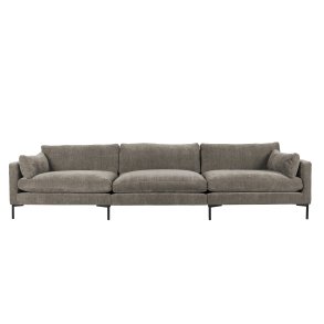 ZUIVER Sommer 4,5-personers sofa - coffee polyester og stl