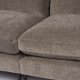 ZUIVER Sommer 4,5-personers sofa - coffee polyester og stl