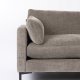 ZUIVER Sommer 7-personers hjrnesofa - coffee polyester og stl