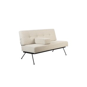 ZUIVER Bowie sofa - beige polyester og stl
