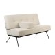 ZUIVER Bowie sofa - beige polyester og stl