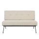ZUIVER Bowie sofa - beige polyester og stl