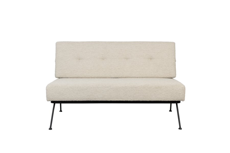 ZUIVER Bowie sofa - beige polyester og stl