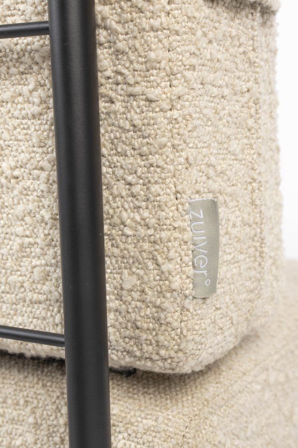 ZUIVER Bowie sofa - beige polyester og stl