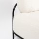 WHITE LABEL LIVING Polly sofa - elfenben bamsestof og jern