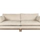ZUIVER Blossom 3-personers sofa - sand stof og egetr