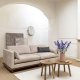 ZUIVER Blossom 3-personers sofa - sand stof og egetr