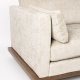 ZUIVER Blossom 4,5-personers sofa - sand stof og egetr