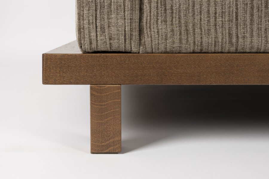  Zuiver  ZUIVER Blossom 3-personers sofa - moss stof og egetr