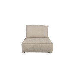 ZUIVER Hunter Sofa Element 1,5-personers, m. ryg - sand fljl og plast