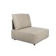 ZUIVER Hunter Sofa Element 1,5-personers, m. ryg - sand fljl og plast