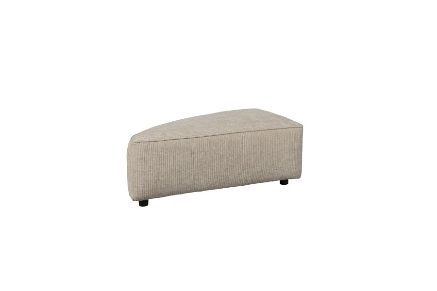 ZUIVER Hunter Sofa element Pie Puf, Venstre - sand fljl og plast