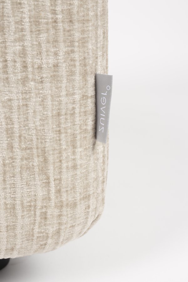 ZUIVER Hunter Sofa element Pie Puf, Venstre - sand fljl og plast