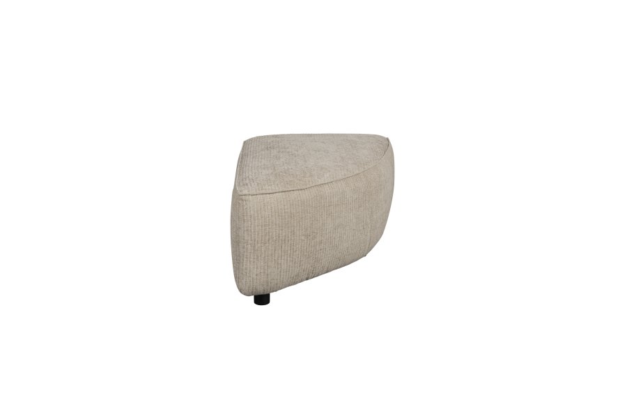 ZUIVER Hunter Sofa element Pie Puf, Hjre - sand fljl og plast