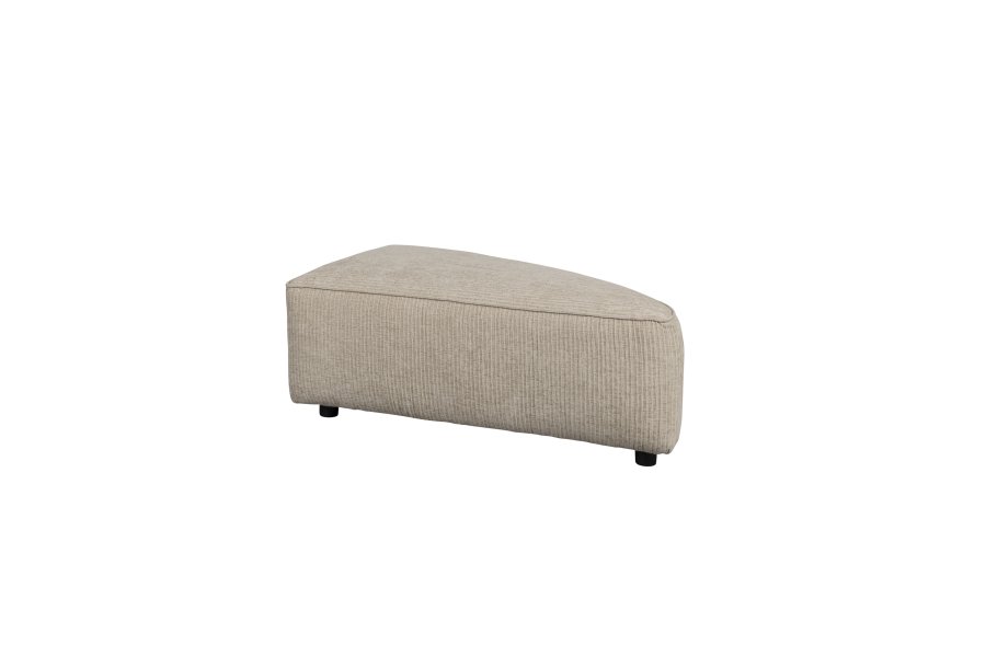ZUIVER Hunter Sofa element Pie Puf, Hjre - sand fljl og plast