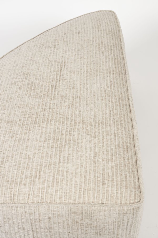 ZUIVER Hunter Sofa element Pie Puf, Hjre - sand fljl og plast