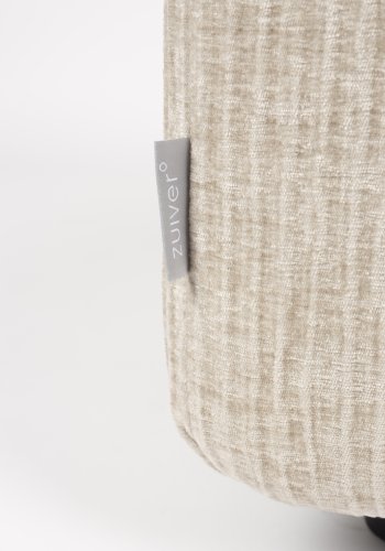 ZUIVER Hunter Sofa element Pie Puf, Hjre - sand fljl og plast