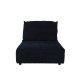 ZUIVER Hunter Sofa Element 1,5-personers, m. ryg - navy fljl og plast