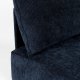 ZUIVER Hunter Sofa Element 1,5-personers, m. ryg - navy fljl og plast