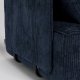ZUIVER Hunter Sofa Element 1,5-personers, m. ryg - navy fljl og plast
