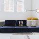 ZUIVER Hunter Sofa Element 1,5-personers, m. ryg - navy fljl og plast