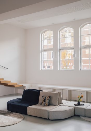 ZUIVER Hunter Sofa Element 1,5-personers, m. ryg - navy fljl og plast