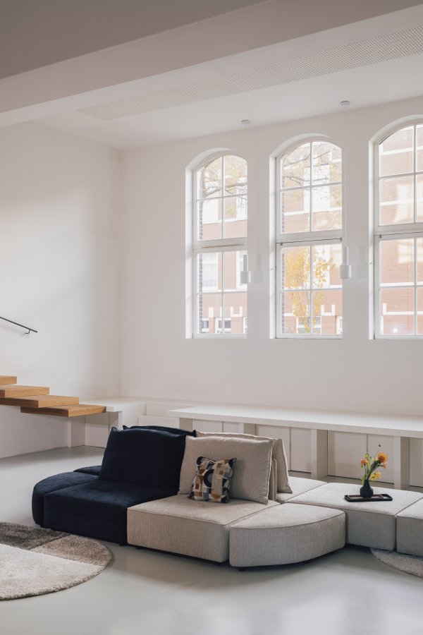 ZUIVER Hunter Sofa Element 1,5-personers, m. ryg - navy fljl og plast