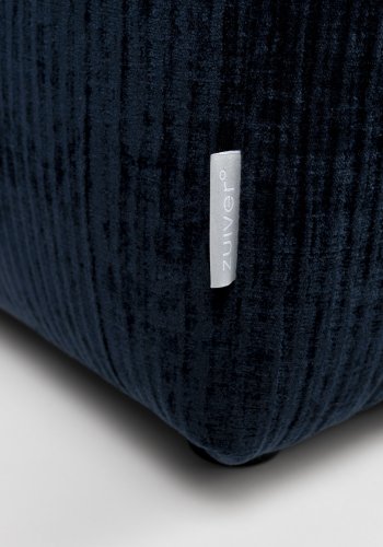 ZUIVER Hunter Sofa Element 1,5-personers, u. ryg - navy fljl og plast