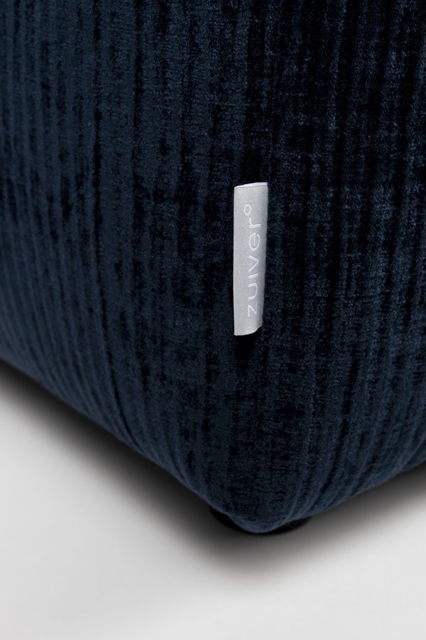 ZUIVER Hunter Sofa Element 1,5-personers, u. ryg - navy fljl og plast