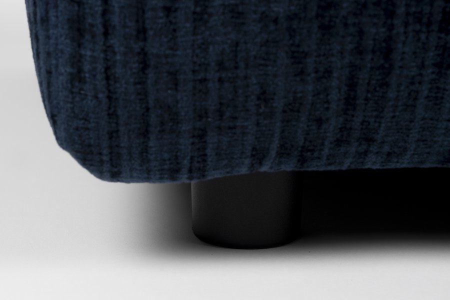 ZUIVER Hunter Sofa Element 1,5-personers, u. ryg - navy fljl og plast