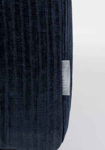 ZUIVER Hunter Sofa element Pie Puf, Venstre - navy fljl og plast