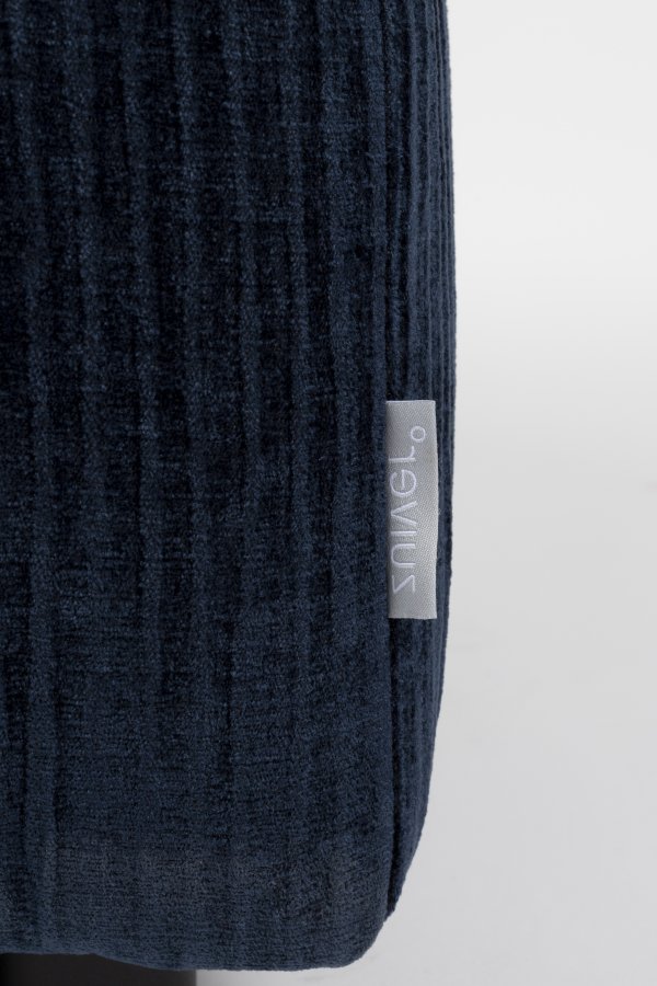 ZUIVER Hunter Sofa element Pie Puf, Venstre - navy fljl og plast