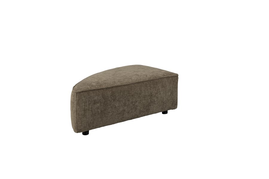 ZUIVER Hunter Sofa element Pie Puf, Venstre - mos fljl og plast
