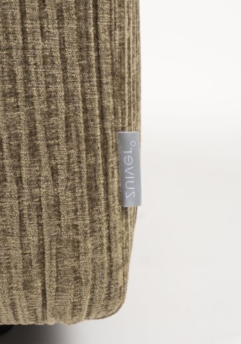 ZUIVER Hunter Sofa element Pie Puf, Hjre - mos fljl og plast