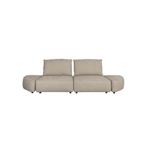 ZUIVER Hunter 3-personers sofa - sand fljl og plast