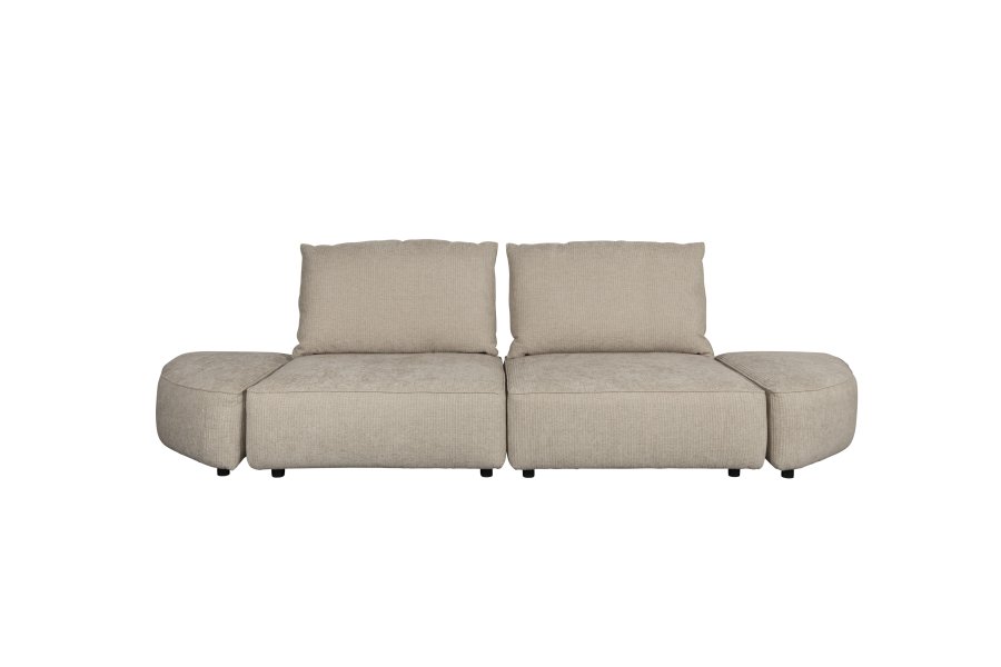 ZUIVER Hunter 3-personers sofa - sand fljl og plast