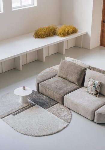 ZUIVER Hunter 3-personers sofa - sand fljl og plast
