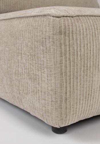 ZUIVER Hunter 4,5-personers sofa - sand fljl og plast