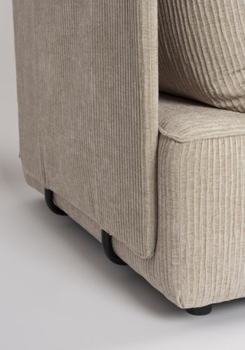 ZUIVER Hunter 4,5-personers sofa - sand fljl og plast