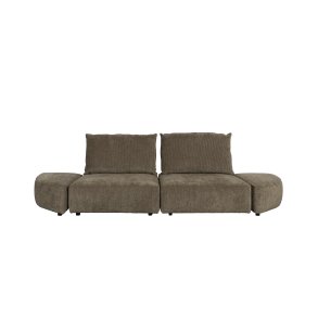 ZUIVER Hunter 3-personers sofa - mos fljl og plast