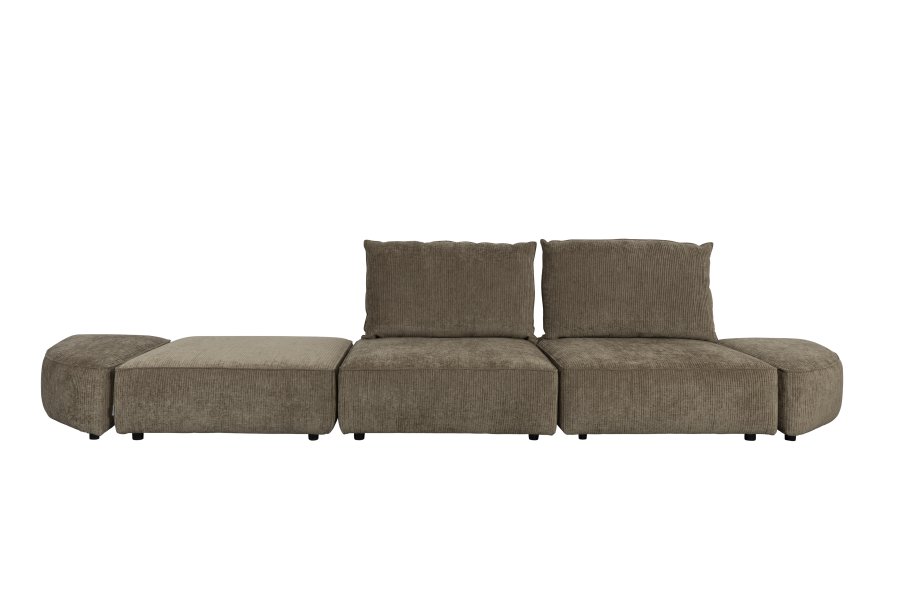ZUIVER Hunter 4,5-personers sofa - mos fljl og plast