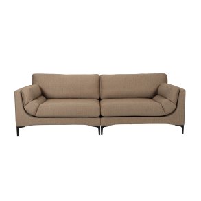 ZUIVER Balkon 3-personers sofa - caramel polyester og stl