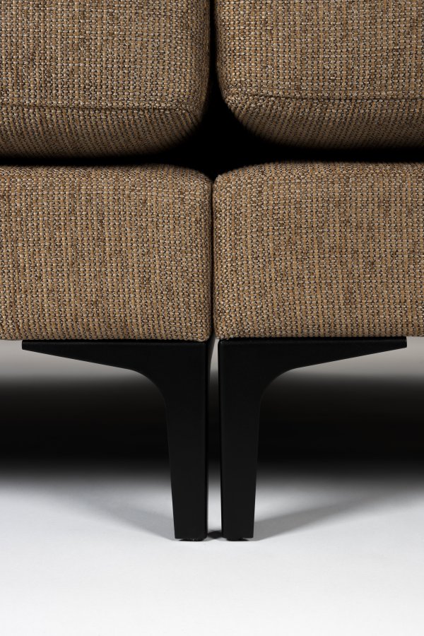 ZUIVER Balkon 3-personers sofa - caramel polyester og stl