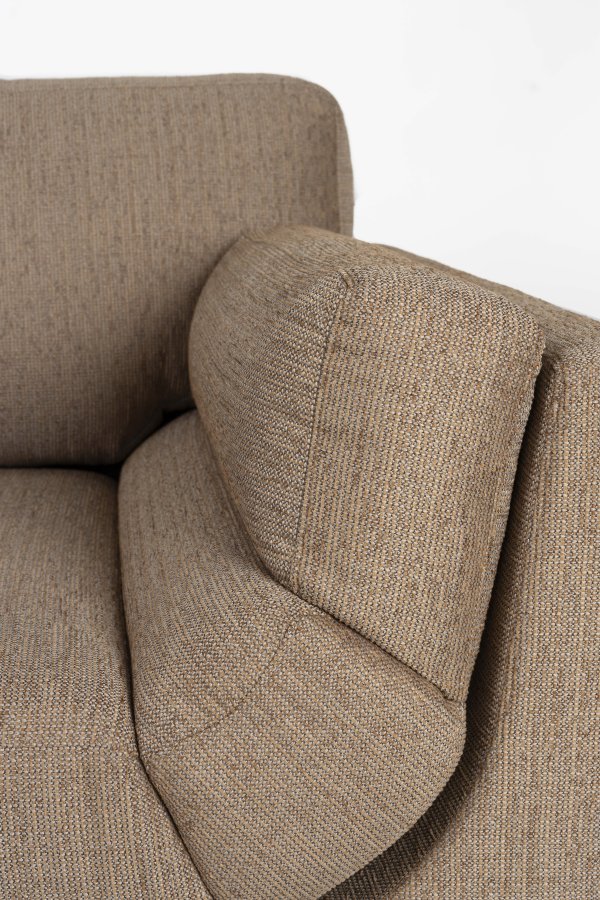 ZUIVER Balkon 3-personers sofa - caramel polyester og stl