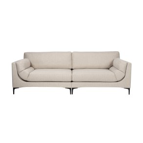 ZUIVER Balkon 3-personers sofa - beige polyester og stl