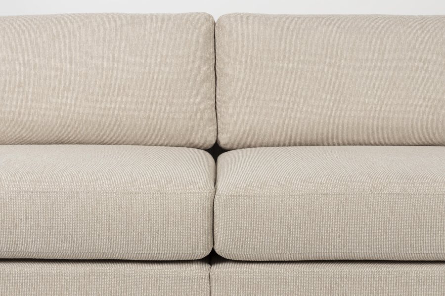 ZUIVER Balkon 3-personers sofa - beige polyester og stl