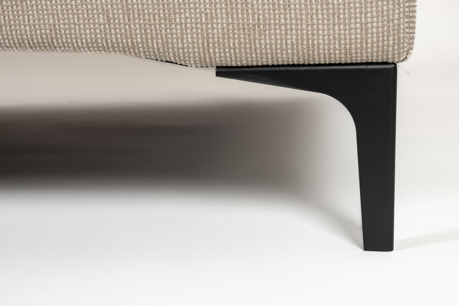 ZUIVER Balkon 3-personers sofa - beige polyester og stl