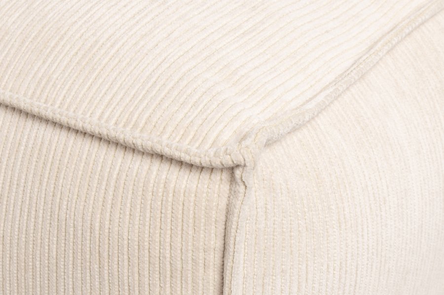 ZUIVER Fed Freddy Rib hjrnesofa, Venstre - natur fljl polyester og plast