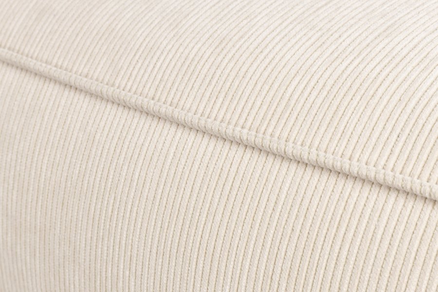 ZUIVER Fed Freddy Rib hjrnesofa, Venstre - natur fljl polyester og plast